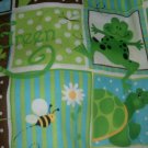 MadieBs Turtle Frog Fun  Crib/Toddler Bed Sheet Set