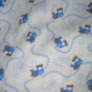 MadieBs Little Blue Train  Crib/Toddler Bed Sheet Set