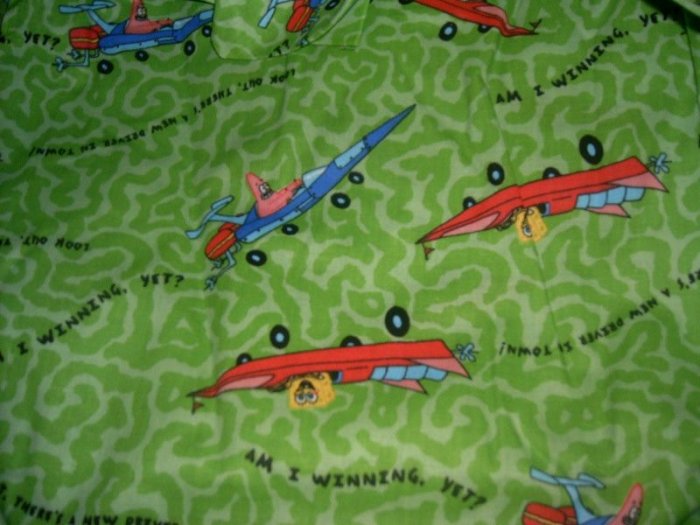 MadieBs SpongeBob Racerl Crib/Toddler Bed Sheet Set