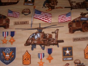 MadieBs U. S. Army  Custom Crib/Toddler Bed Sheet Set