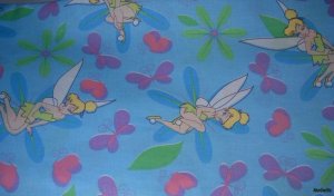 MadieBs Tinkerbelle Aqua  Crib/Toddler Bed Sheet Set
