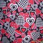 MadieBs Red Black  Hearts Custom Smock Cobbler Apron