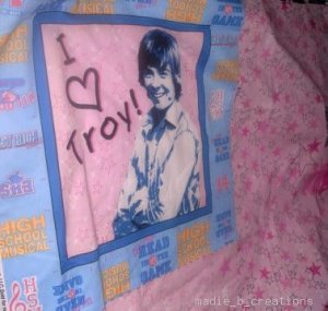 HSM Troy High School Musical Stars Pillow Panel New
