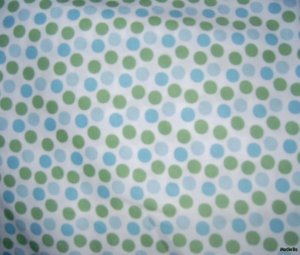 MadieBs Blues and Greens Dots  Personalized  Pillowcase