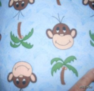 MadieBs  Monkeyr Faces Cute Custom  Pillowcase  w/Name