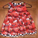 MadieBs Custom Lightning McQueen Cars Dress SZ 2/2T NEW