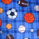 MadieBs Sport Balls on Blue  Toddler Pillowcase w/name