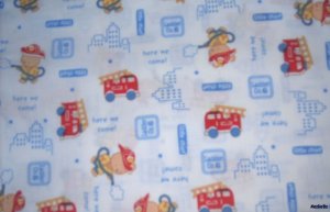 MadieBs Lil Fireman Kinder Nap Mat Pad Cover w/Name