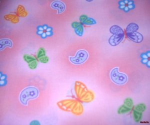 MadieBs Butterflies  Kinder Nap Mat Pad Cover w/Name