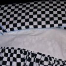 MadieBs Custom Black White Check Bumper Pads w/ Skirt