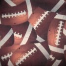 MadieBs Football Fitted Sheet & Pillowcase Set w/Name