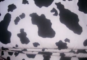 MadieBs Black White Cow Spot   Nap Mat Pad Cover w/Name