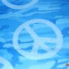 MadieBs Peace Sign Aqua Camo Custom  Pillowcase  w/Name
