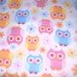 MadieBs Cute Colorful Owls Toddler Bed Sheet Set 3 Pc