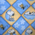 MadieBs Snoopy Blue Yellow Toddler Bed Sheet Set 3 Pc