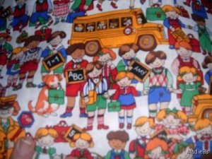 MadieBs Schhol Bus Children  Custom  Pillowcase  w/Name