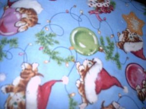 MadieBs Christmas Kittens Custom  Pillowcase  w/Name