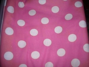 MadieBs White Dots on Pink  Custom  Pillowcase  w/Name