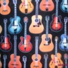 MadieBs Colorful Guitars Custom  Pillowcase  w/Name