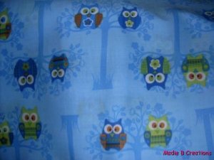 MadieBs Hoot Owls on Blue Custom  Pillowcase  w/Name