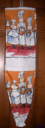 MadieBs Chefs Dinner Cook  Plastic Bag Holder Dispenser