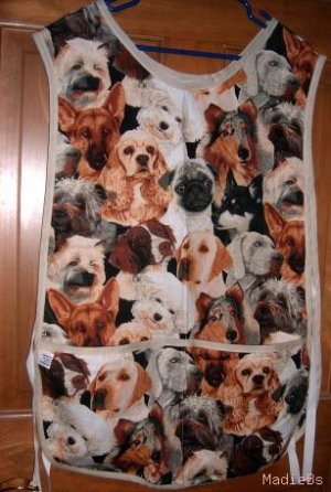 MadieBs Multi Dog Breeds Custom Smock Cobbler Apron