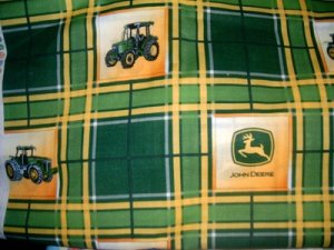 MadieBs John Deere Plaid Personalized Pillowcase