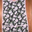 MadieBs Daisy Flowers on Black Custom Smock Cobbler Apron