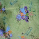 MadieBs Tinkerbell on Lime Green Cotton  Personalized Custom  Pillowcase  w/Name