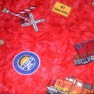 MadieBs Trains Locomotives Custom Cotton  Nap Mat Pad Cover w/Name