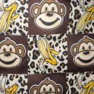 MadieBs  Monkey & Bananas on Cotton Flannel Personalized Custom  Pillowcase  w/Name