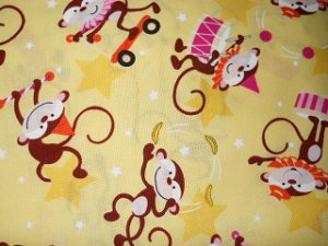 MadieBs Circus  Monkey  Cotton  Personalized Custom  Pillowcase  w/Name