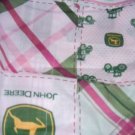 MadieBs /John Deere Pink Plaid  Crib Sheet Custom New