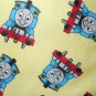MadieBs  Thomas the Train on Yellow Flannel Cotton Toddler Bed Sheet Set 3 Pc