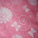 MadieBs Butterflies on Pink Custom Cotton Toddler Bed Sheet Set 3 Pc