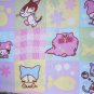 MadieBs Colorful  Plaid Checks with Cats  Custom Cotton Toddler Bed Sheet Set 3 Pc