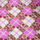 MadieBs Colorful  Plaid Pink with Cheeta Sposts Custom Cotton Toddler Bed Sheet Set 3 Pc