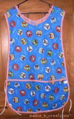 Oh My Thomas the Train Custom  Smock Cobbler Apron