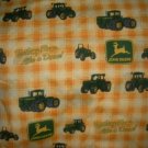 MadieBs Set of 2 John Deere Green & Yellow Paid Cotton  Crib Sheets