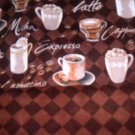 MadieBs Brown Coffee Cup Java Joe  Cotton New Custom Smock Cobbler Apron