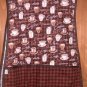 MadieBs Brown Coffee Cup Java Joe  Cotton New Custom Smock Cobbler Apron