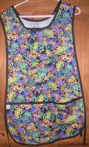 MadieBs Multi Colored Mask Festival  Cotton New Custom Smock Cobbler Apron