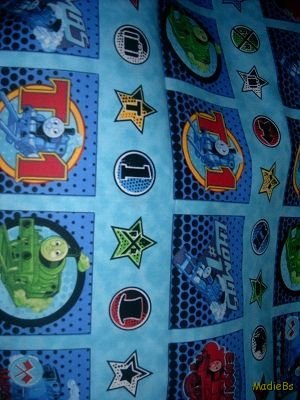 MadieBs Set of 2  Thomas the Train Aqua Fitted  Cotton  Crib Sheets