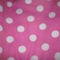 MadieBs Set of 2 White Dots on Pink Fitted Cotton Crib Sheets
