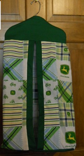 MadieBs Custom John Deere Diaper Stack Plaid and Green