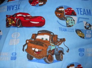 Blue Cars 3 Piece Set  Kinder Nap Mat Pad Cover w/Name