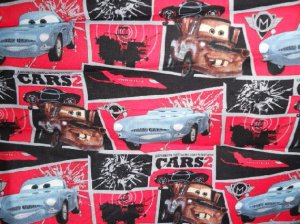 Red McQueen 3 Pic Set  Kinder Nap Mat Pad Cover w/Name