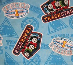 MadieBs Thomas and Friends Blue Nap Mat Pad Cover w/Name