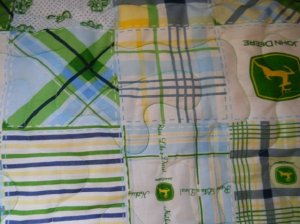 MadieBs Custom John Deere w/Dots Baby Bed Quilt Blanket