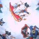 MadieBs Set of 2 Pirates Ships Fitted  Cotton  Crib Sheets